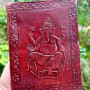 Agenda Ganesha piele si hartie naturala 18 cm