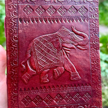 Agenda Elefant piele si hartie naturala 18 cm