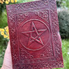 Agenda Pentagrama piele si hartie naturala 20 cm