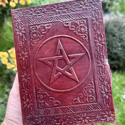 Agenda Pentagrama piele si hartie naturala 20 cm